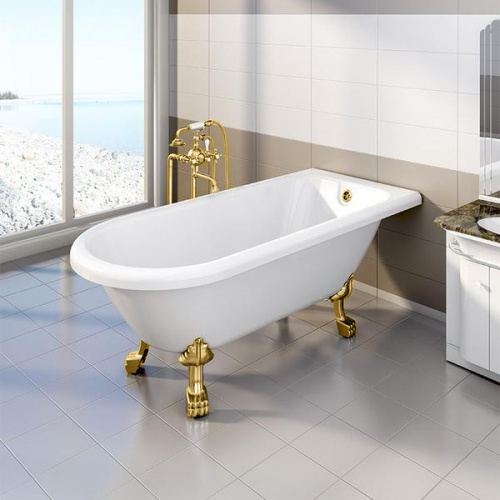 Акриловая ванна Radomir Венеция 175х80 1-01-3-0-1-139 Белая с ножками золото фото 2