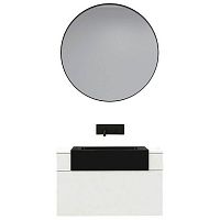 Комплект мебели для ванной Black&White Universe U901.800 подвесной Белый