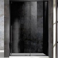 Душевая дверь Vincea Lugano 120х195 VDS-1L120CGB-1 профиль Черный стекло тонированное