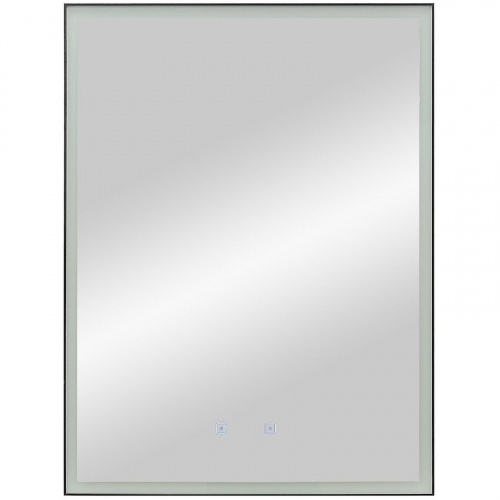 Зеркало Art&Max Arezzo AM-Are-600-800-DS-FC-H-Nero с подсветкой с сенсорным выключателем Черное