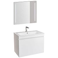 Комплект мебели для ванной Geberit Renova Plan 80 529.916.01.8 подвесной Белый глянец