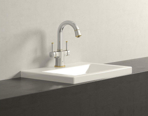 Смеситель для раковины Grohe Grandera 21107IG0 Хром Золото фото 4