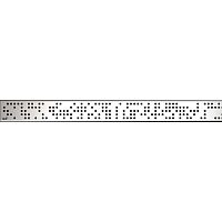 Решетка для лотка Alcaplast CODE-950L Хром глянцевый