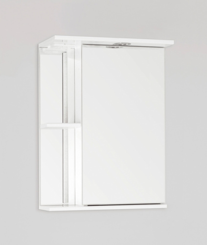 Зеркальный шкаф Style Line Эко стандарт Николь 50 С с подсветкой Белый глянец фото 7