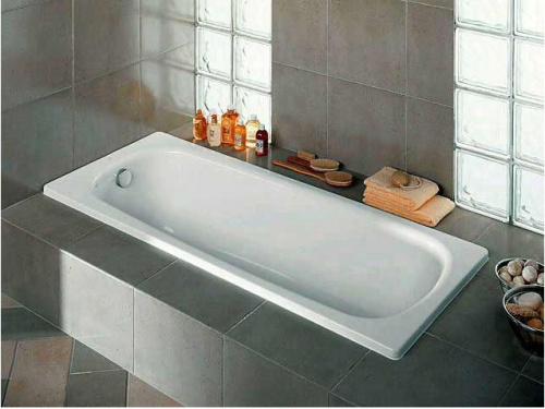 Чугунная ванна Roca Continental 140x70 212914001 с антискользящим покрытием фото 3