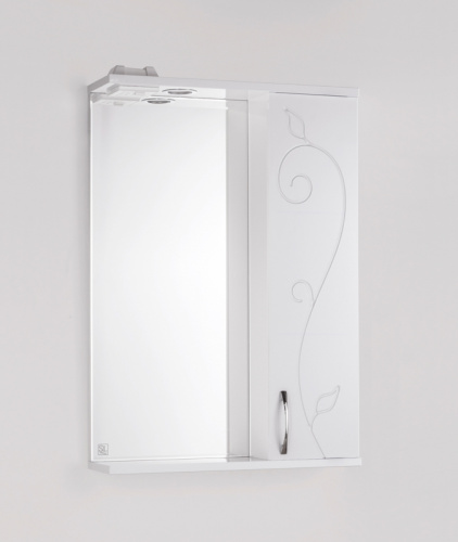 Зеркало со шкафом Style Line Эко фьюжн Панда 55 С с подсветкой Белый глянец фото 7