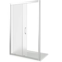 Душевая дверь в нишу Good Door Latte WTW-120 120 профиль Белый стекло прозрачное