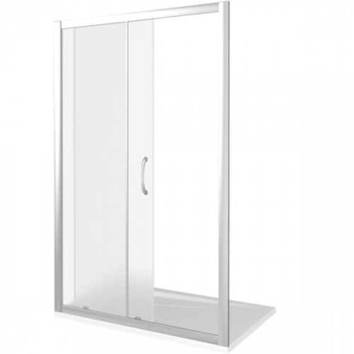 Душевая дверь в нишу Good Door Latte WTW-120 120 профиль Белый стекло прозрачное