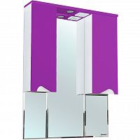 Зеркало со шкафом Bellezza Эйфория 100 4619117180411 с подсветкой Фиолетовое
