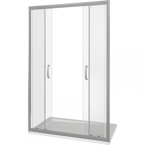 Душевая дверь в нишу Good Door Infinity WTW-TD-170 170 профиль Хром стекло прозрачное фото 2