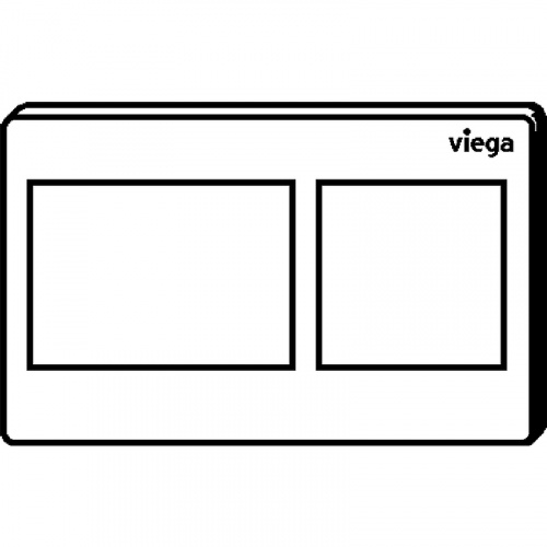 Клавиша смыва Viega Prevista Visign for Style 8611.1 773250 Белая матовая фото 3