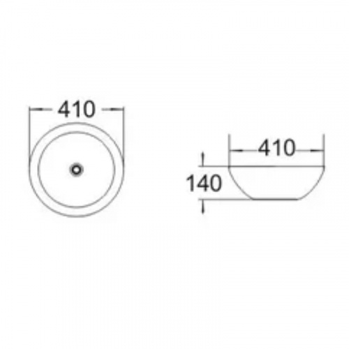 Раковина-чаша Comforty 41 J2056S 00004139771 Серебро фото 10