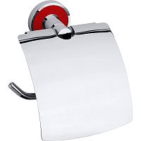 Держатель туалетной бумаги Bemeta Trend-i 104112018c с крышкой Хром Красный