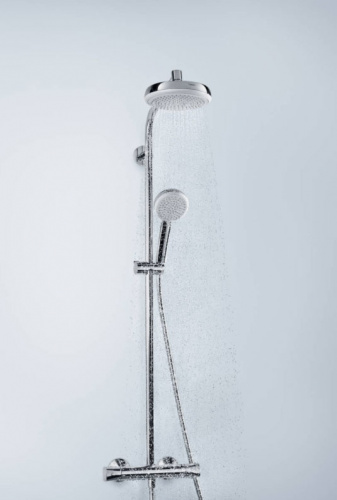 Душевая система Hansgrohe Crometta Showerpipe 27265400 с термостатом Хром фото 2