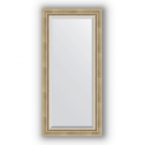 Зеркало Evoform Exclusive 113х53 Состаренное серебро с плетением