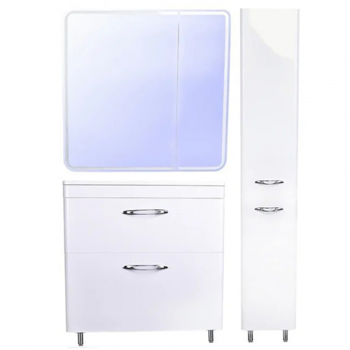 Зеркальный шкаф Style Line Каре 80 СС-00002276 с подсветкой и сенсором Белый фото 8