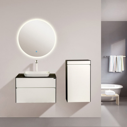 Комплект мебели для ванной Black&White Universe U907.800 подвесной Белый фото 4