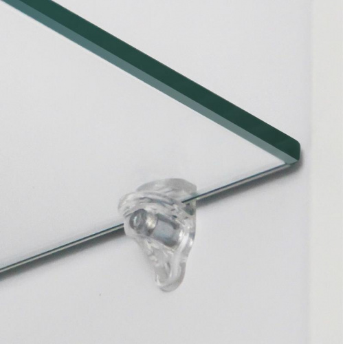 Зеркальный шкаф Style Line Эко волна Лилия 55 С с подсветкой Белый глянец фото 4