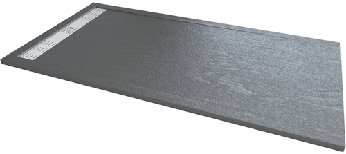 Душевой поддон из искусственного камня RGW STM-108G 80x100x2,5 Серый фото 2