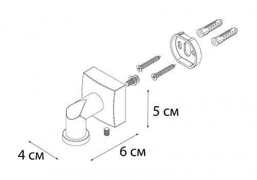 Мыльница Fixsen Kvadro FX-61309A магнитная Хром фото 3