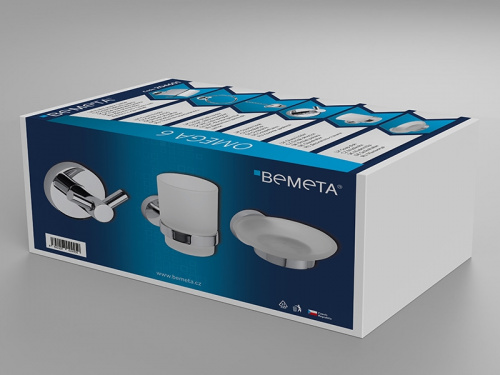 Набор аксессуаров для ванной Bemeta Omega 6 204601 Хром фото 3