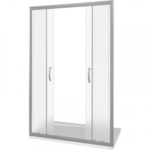 Душевая дверь в нишу Good Door Infinity WTW-TD-170 170 профиль Хром стекло прозрачное фото 3