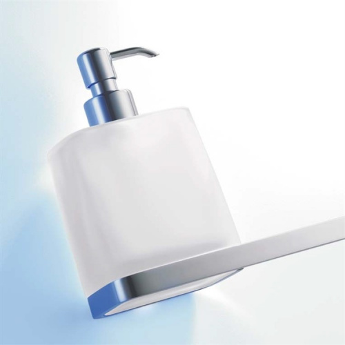 Дозатор для жидкого мыла с крючком для полотенец Colombo Design Time W4274.000 Хром фото 2