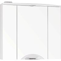 Зеркальный шкаф Style Line Жасмин 2 76 С Люкс с подсветкой Белый глянец