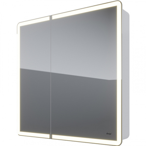 Зеркальный шкаф Dreja Point 80 99.9034 с подсветкой Белый с инфракрасным выключателем фото 2