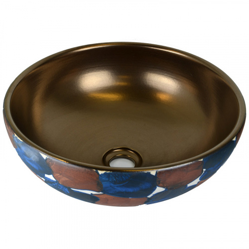 Раковина-чаша Bronze de Luxe 40 147B Бронза с декором фото 2
