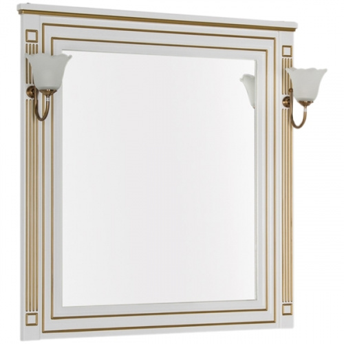 Зеркало Aquanet Паола 90 186108 Белое золото фото 4