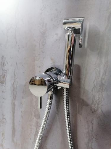 Гигиенический душ со смесителем Boheme Uno 467-CR Хром фото 3