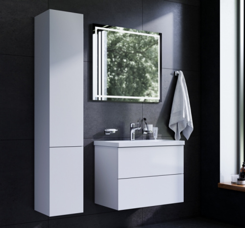 Комплект мебели для ванной AM.PM Gem 75 BK90GA Белый со смесителем для раковины и аксессуарами фото 2
