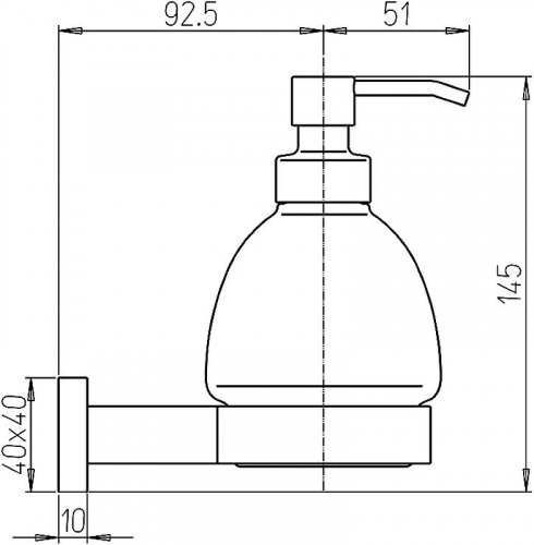 Дозатор для жидкого мыла Paini Dax-R 84CR031BI Хром фото 3