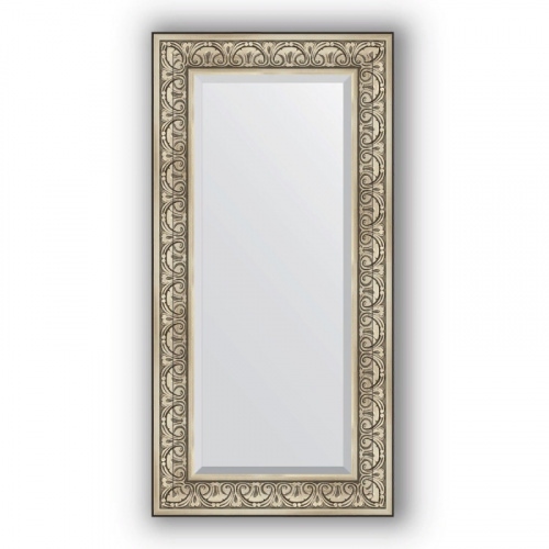 Зеркало Evoform Exclusive 120х60 Барокко серебро