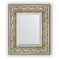 Зеркало Evoform Exclusive 60х50 Барокко серебро