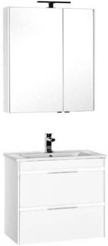 Зеркальный шкаф Aquanet Тулон 75 183392 L Белый фото 3