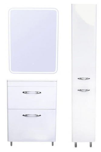 Зеркальный шкаф Style Line Каре 60 СС-00002274 с подсветкой и сенсором Белый фото 8