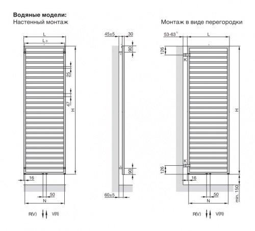 Водяной полотенцесушитель Zehnder Quaro QA-140-030 Белый фото 6