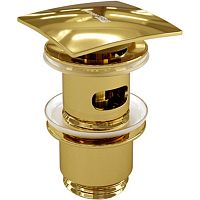 Донный клапан WasserKRAFT Sauer A168 Золото глянцевое