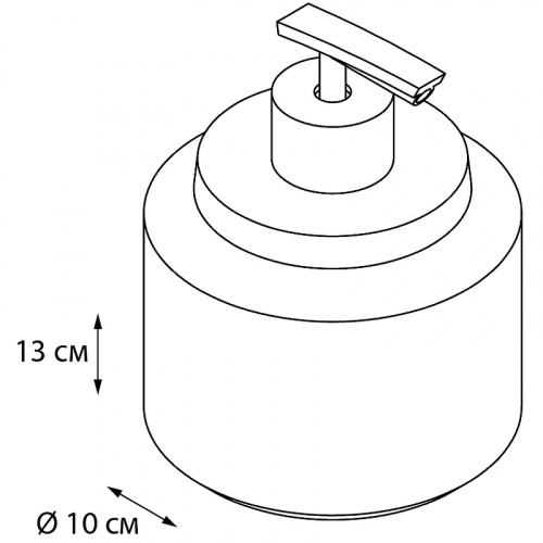 Дозатор жидкого мыла Fixsen Coin FX-250-1 Черный фото 2