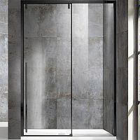 Душевая дверь Vincea Lugano VDS-1L120CLB-1 120x195 профиль Черный стекло прозрачное