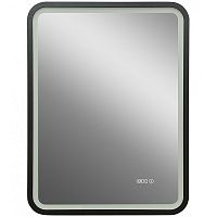 Зеркало Art&Max Genova AM-Gen-600-800-S-F-Т с подсветкой с сенсорным выключателем Черное