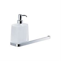 Дозатор для жидкого мыла с крючком для полотенец Colombo Design Time W4274.000 Хром