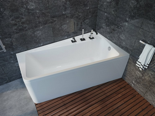 Фронтальная панель для ванны Marka One Direct 170х100 R/L 02дир1710 Белая фото 2