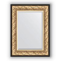 Зеркало Evoform Exclusive 80х60 Барокко золото