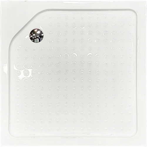 Душевой уголок Royal Bath HP 80х80 RB80HP-C с поддоном профиль Белый стекло матовое фото 3