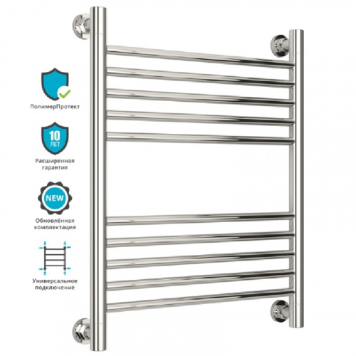 Водяной полотенцесушитель Сунержа Богема прямая 600х500 Хром фото 2