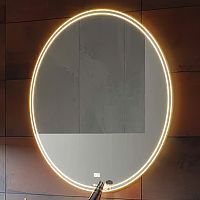 Зеркало Aqwella Clarberg Circle 100 CIR0210 с подсветкой и подогревом с сенсорным выключателем