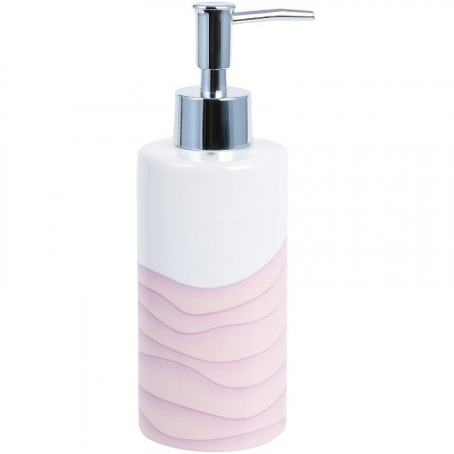 Дозатор жидкого мыла Fixsen Agat FX-220-1 Розовый Белый